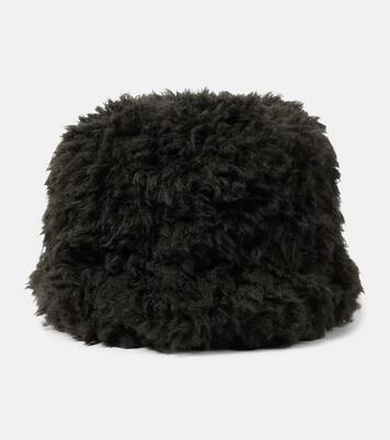 Bird faux fur bucket hat | Goldbergh