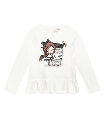 Camicia in jersey di cotone con stampa | Monnalisa