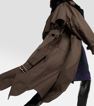 Abrigo de algodón con pelo sintético | Burberry