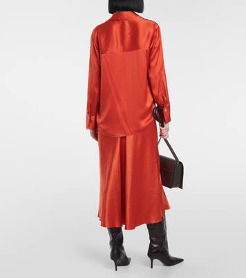 Silk satin blouse | Vince
