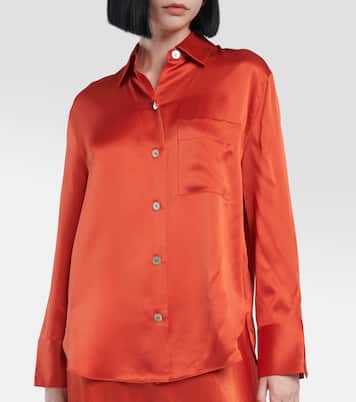 Silk satin blouse | Vince