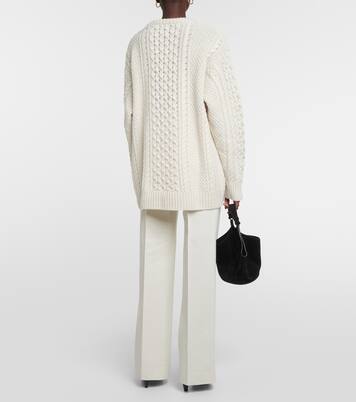 Oversized cable-knit wool sweater | Toteme