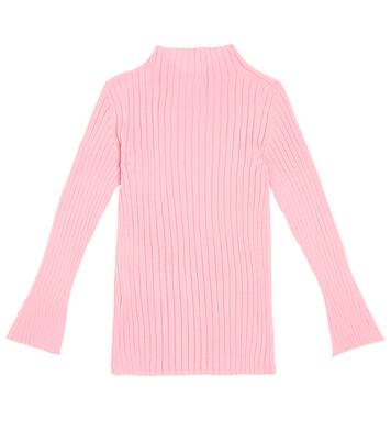Pullover in maglia a coste in lana | Versace Kids