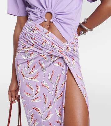 Falda envolvente floral | Rabanne