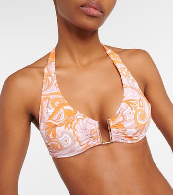 Colombia printed bikini top  | Melissa Odabash