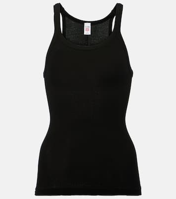 Ribbed-knit cotton jersey tank top | Re/Done