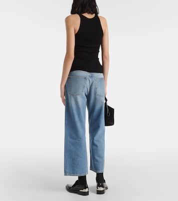 Ribbed-knit cotton jersey tank top | Re/Done