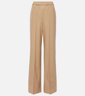 Weite High-Rise-Hose aus Lederimitat | Wolford