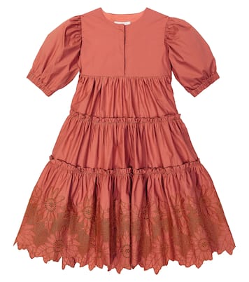 Robe Christina brodée en coton | C'era Una Volta