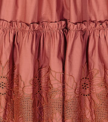 Robe Christina brodée en coton | C'era Una Volta