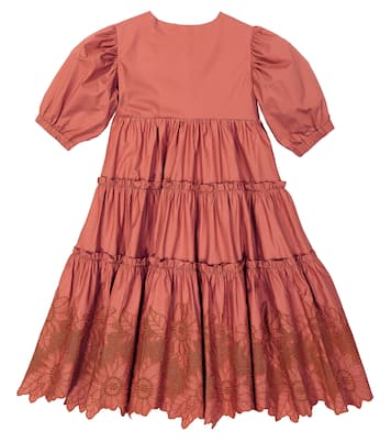 Robe Christina brodée en coton | C'era Una Volta
