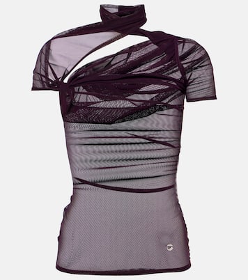 Asymmetric mesh top | Coperni