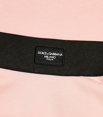 Falda flared de algodón plisada | Dolce&Gabbana Kids