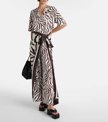 Siberia zebra-print jersey top | Max Mara
