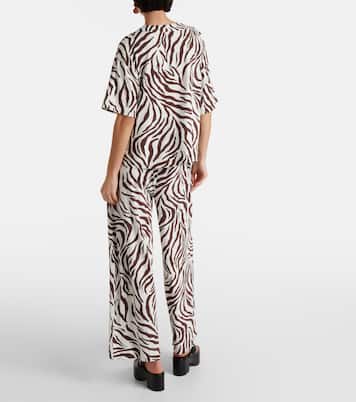Siberia zebra-print jersey top | Max Mara