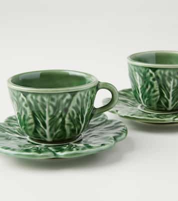 Couve set of 4 espresso cups and saucers | Bordallo Pinheiro
