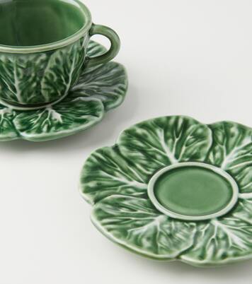 Couve set of 4 espresso cups and saucers | Bordallo Pinheiro