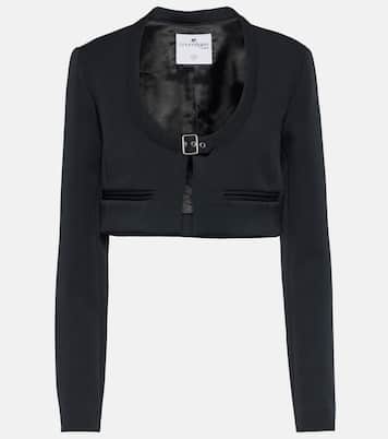 Scoop-neck cropped jacket | Courrèges