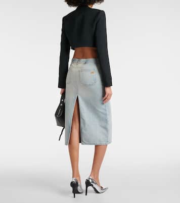 Scoop-neck cropped jacket | Courrèges