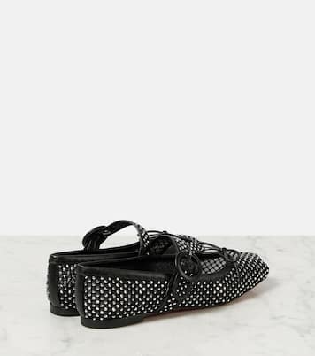 Mamastrapitina embellished mesh ballet flats | Christian Louboutin