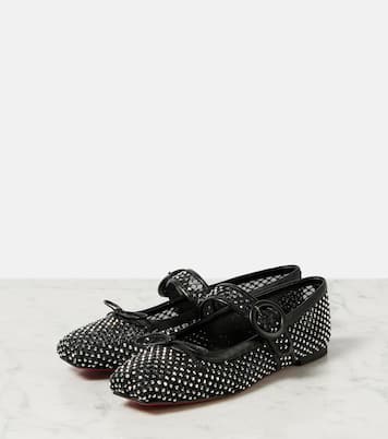 Mamastrapitina embellished mesh ballet flats | Christian Louboutin