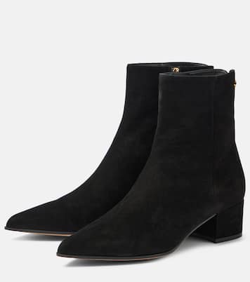Stivaletti Lyell 45 in suede | Gianvito Rossi