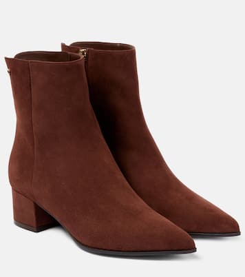Stivaletti Lyell 45 in suede | Gianvito Rossi