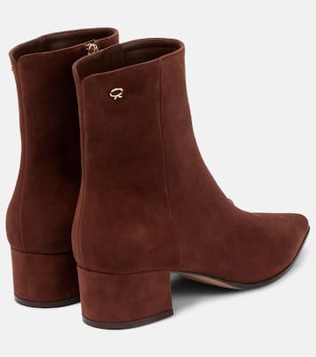 Stivaletti Lyell 45 in suede | Gianvito Rossi