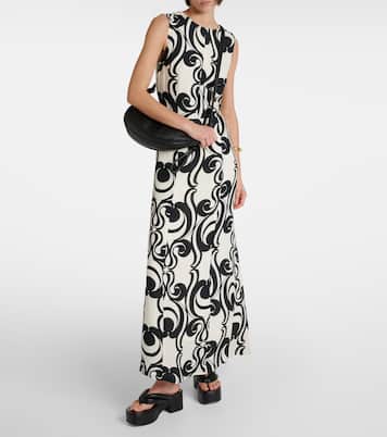 Printed crêpe maxi dress | Dries Van Noten