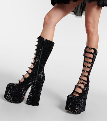 Stivali Kiki in suede con cristalli | Marc Jacobs
