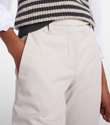 Cotton-blend slim pants | Brunello Cucinelli