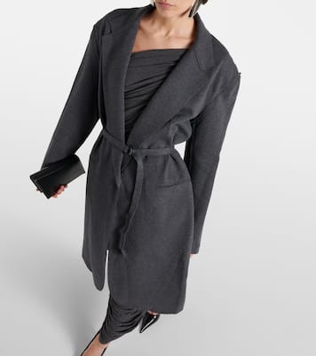 Abrigo oversized de mezcla de algodón | Norma Kamali