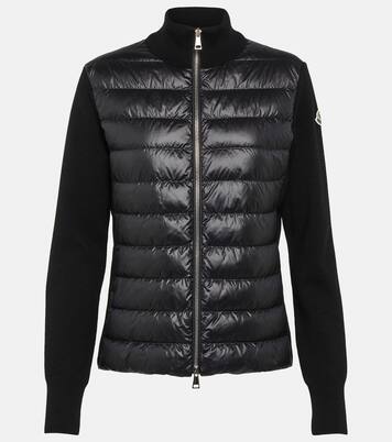 Down-paneled virgin wool cardigan | Moncler