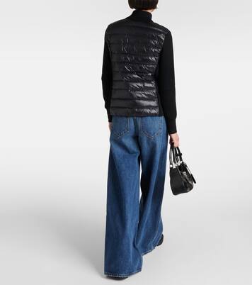 Down-paneled virgin wool cardigan | Moncler