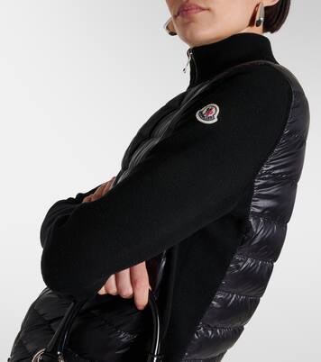Down-paneled virgin wool cardigan | Moncler
