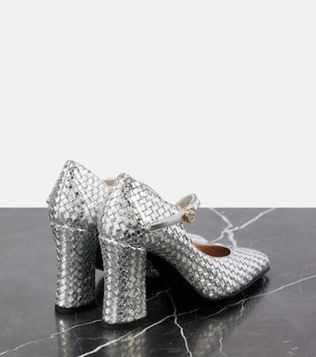 Pumps Mary Jane Step in pelle metallizzata | Bottega Veneta