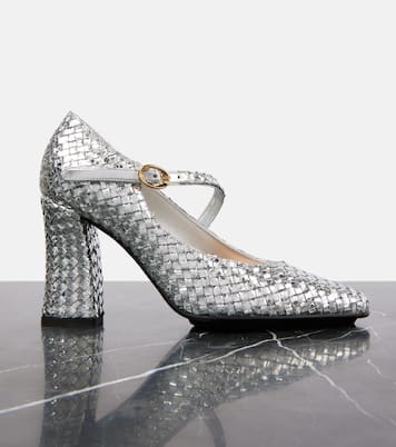 Pumps Mary Jane Step in pelle metallizzata | Bottega Veneta
