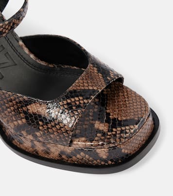 Gracia leather platform sandals | Souliers Martinez