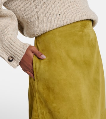 Midirock aus Veloursleder | Bottega Veneta