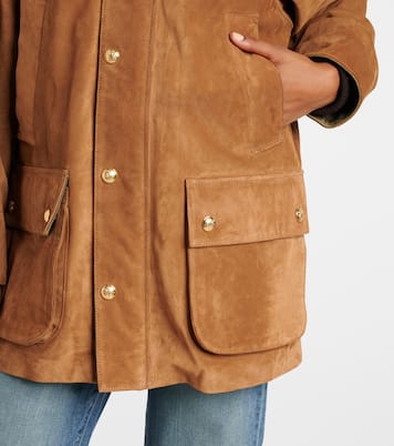Kedem leather-trimmed suede jacket | Nili Lotan