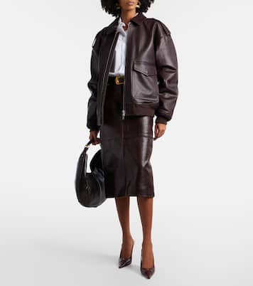 Viper leather jacket | The Frankie Shop