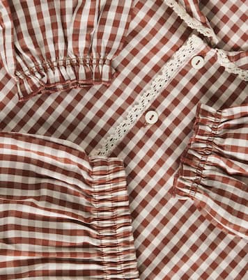 Gingham ruffled pajamas | Rylee + Cru