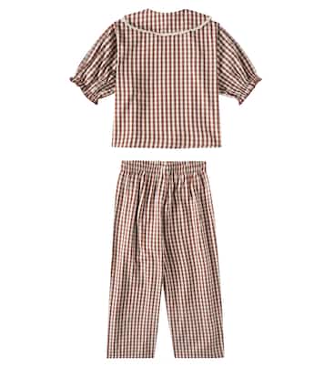 Gingham ruffled pajamas | Rylee + Cru