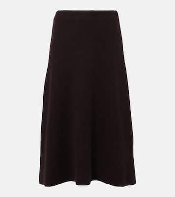Gonna midi Ivanka in cashmere e seta | The Row