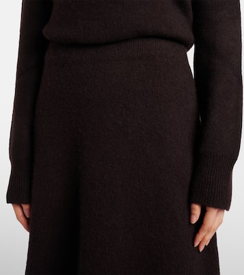 Gonna midi Ivanka in cashmere e seta | The Row