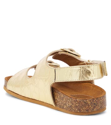 Sandali in pelle metallizzata | Dolce&Gabbana Kids