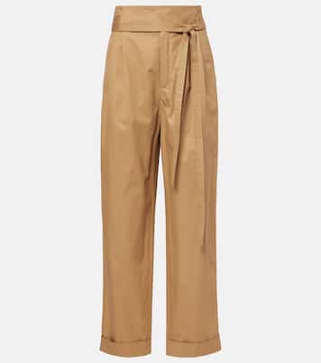 Pantaloni regular in popeline di cotone | Saint Laurent