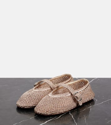 Metallic mesh ballet flats | Alaïa
