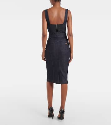 Falda midi de denim | Dolce&Gabbana