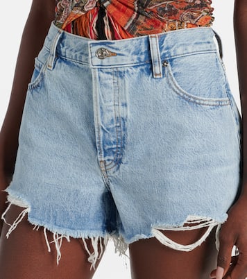 Shorts The Hang en denim de tiro medio | Frame